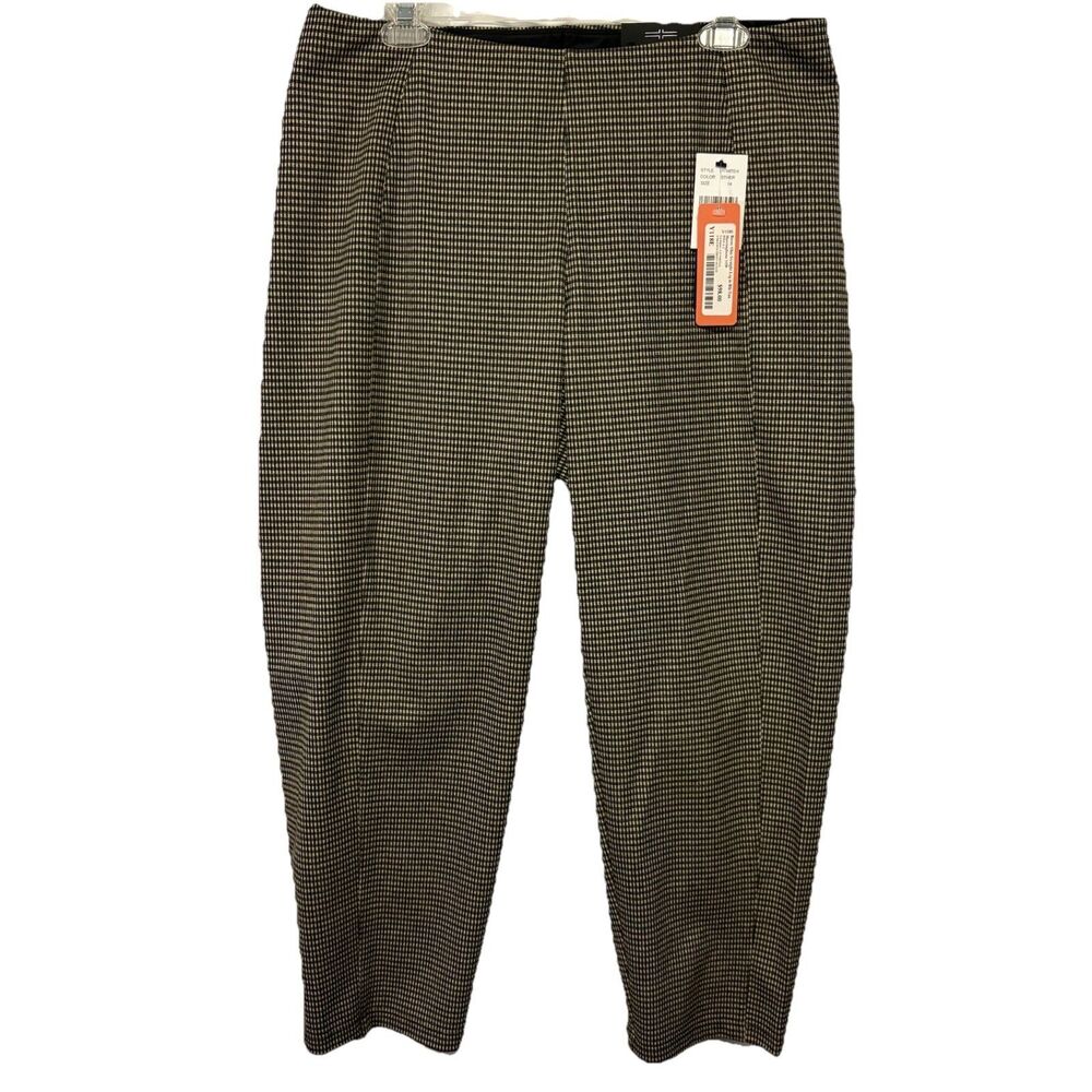 Liverpool Reese Slim Straight Leg Black Tan Herringbone Trouser Pant 14W New